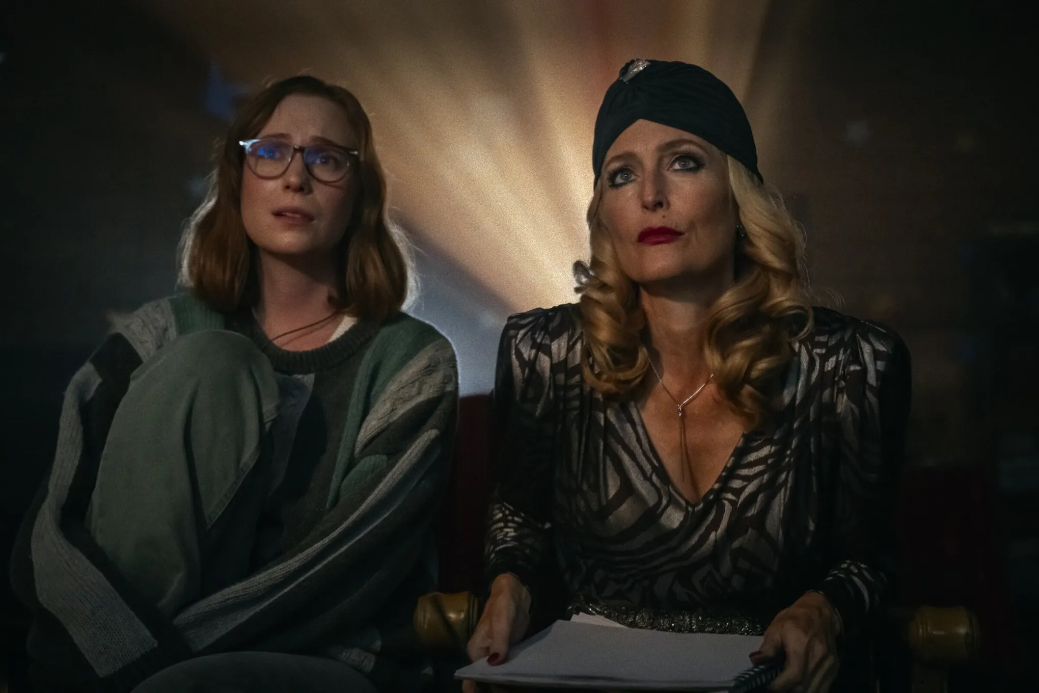 Review: Gillian Anderson and Hannah Einbinder Star in Teenage Sex and Death at Camp Miasma, a Weird, Wild Commentary on Horror Films, Hollywood and More Review: Gillian Anderson and Hannah Einbinder Star in Teenage Sex and Death at Camp Miasma, a Weird, Wild Commentary on Horror Films, Hollywood and More